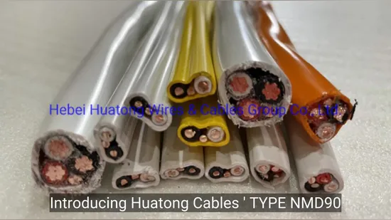 Building Wire UL cUL Certificate Nm-B Nmd90 14/2 12/2 14/3 12/3 Indoor Cable Non-Metallic Solid Conductor with Ground Wire 600V 300V