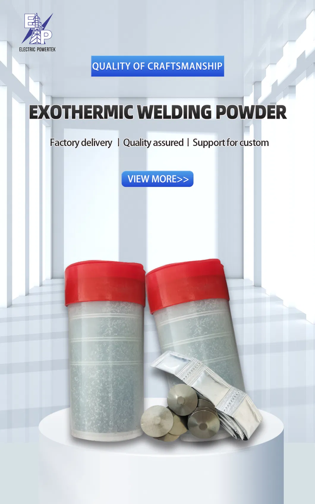 Industrial Field Metal Hot Melt Powder Thermit Powder Welding Materials Exothermic Welding Powder for Grounding System