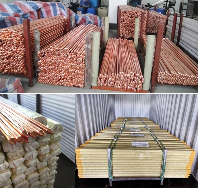 Top Quality Copper Clad Steel Ground Rod 17.2mm 18mm Electrical Grounding Earth Rods for Earth