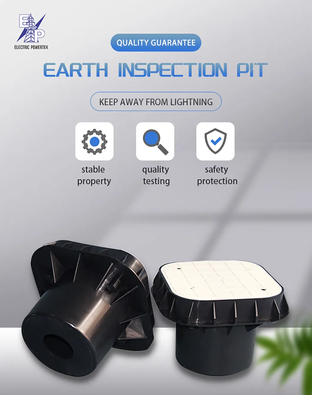 High Quality PP and Glass Fibre Earth Inspection Pit for Lightning Protection