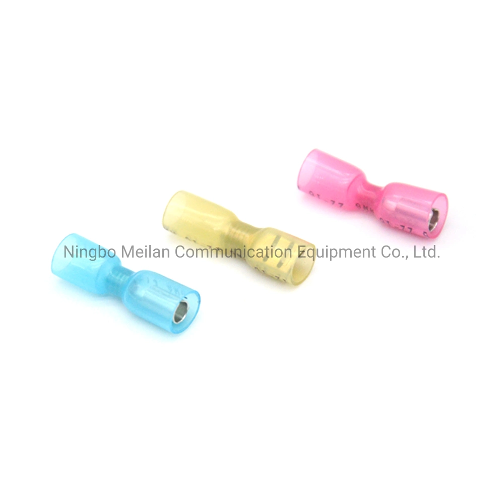 Heat Shrinkable Fdfn2-250 Spring Cold Crimp Nylon Butt Terminal Nylon Insulated Terminal